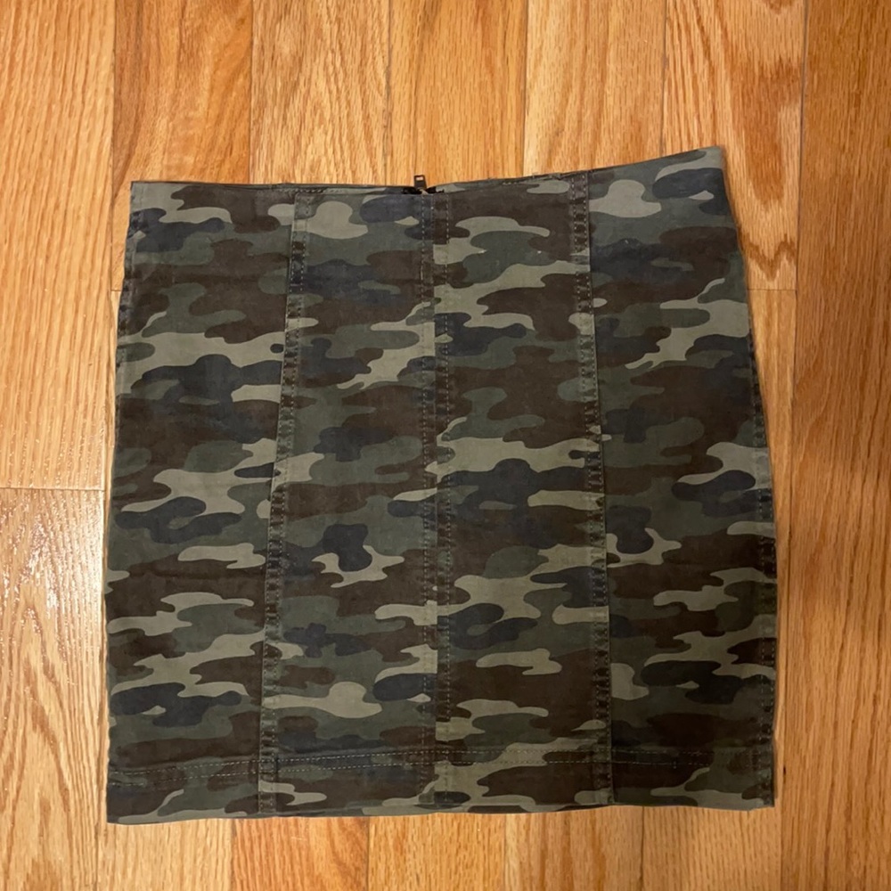 free People Camo Skirt